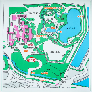 毛利氏庭園の地図