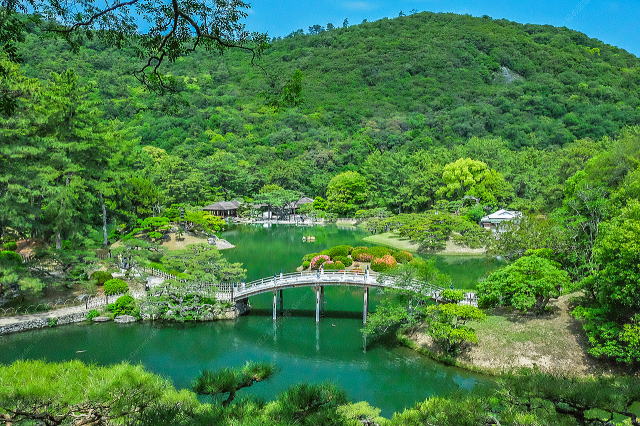 飛来峰からの景色