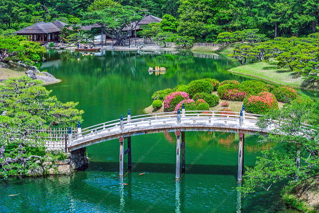 飛来峰からの景色（望遠レンズで）