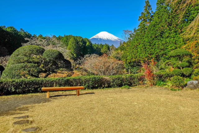 母屋から見た富士山